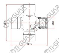 Крестовина TG-CJCS051/GUM-73 * Ti•GUAR