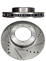 Диск тормозной правый TG-BDP0007/43512-60140 *Ti•GUAR (перфорированный)