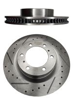Диск тормозной левый TG-BDP0016/43512-60190 *Ti•GUAR (перфорированный)
