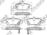 Тормозные колодки TG-8809/PN8809* Ti·GUAR