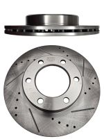 Диск тормозной правый TG-BDP0005/43512-60100 *Ti•GUAR (перфорированный)