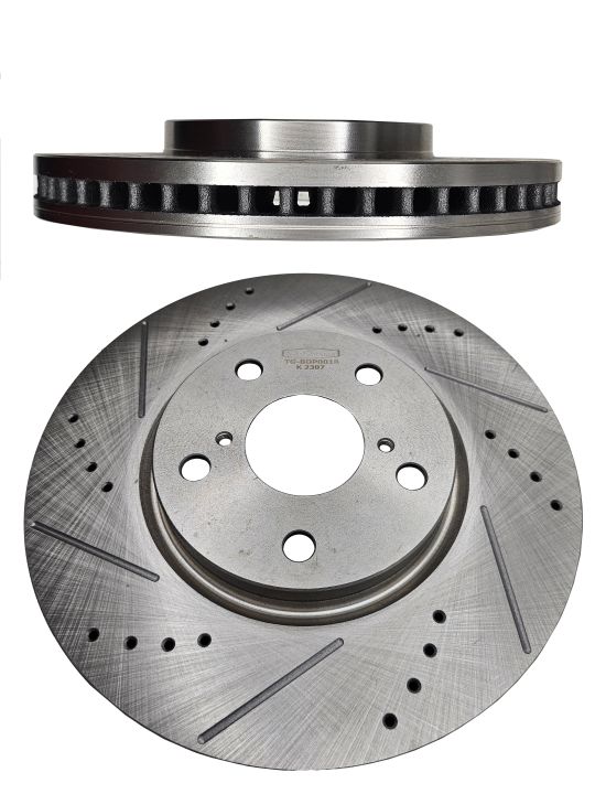 Диск тормозной левый TG-BDP0018/43512-53010 *Ti•GUAR (перфорированный) Диск тормозной левый TG-BDP0018/43512-53010 *Ti•GUAR (перфорированный)