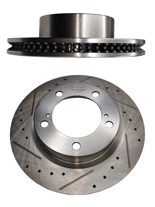 Диск тормозной левый TG-BDP0004/43512-60180 *Ti•GUAR (перфорированный) Диск тормозной левый TG-BDP0004/43512-60180 *Ti•GUAR (перфорированный)