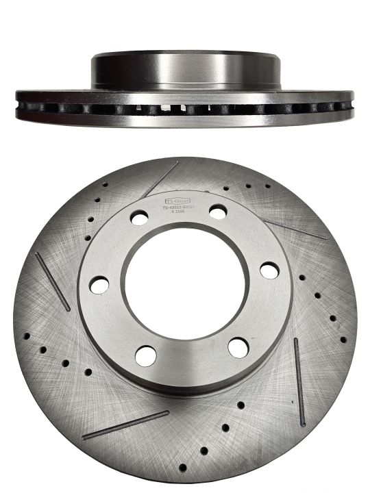 Диск тормозной левый TG-BDP0006/43512-60100 *Ti•GUAR (перфорированный) Диск тормозной левый TG-BDP0006/43512-60100 *Ti•GUAR (перфорированный)