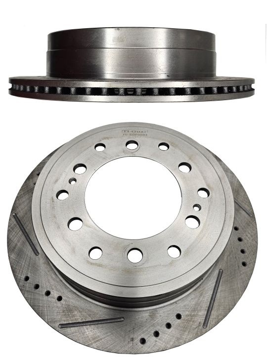Диск тормозной левый TG-BDP0002/42431-60200 *Ti•GUAR (перфорированный) Диск тормозной левый TG-BDP0002/42431-60200 *Ti•GUAR (перфорированный)