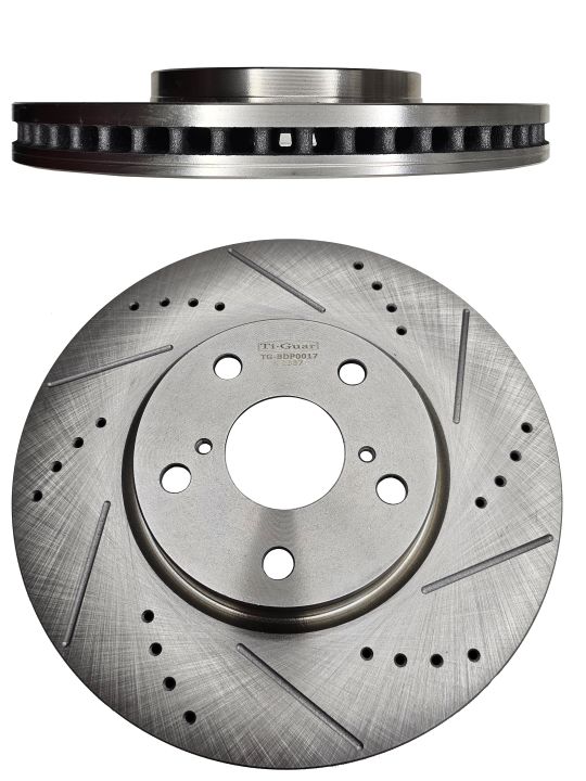 Диск тормозной правый TG-BDP0017/43512-53010 *Ti•GUAR (перфорированный) Диск тормозной правый TG-BDP0017/43512-53010 *Ti•GUAR (перфорированный)
