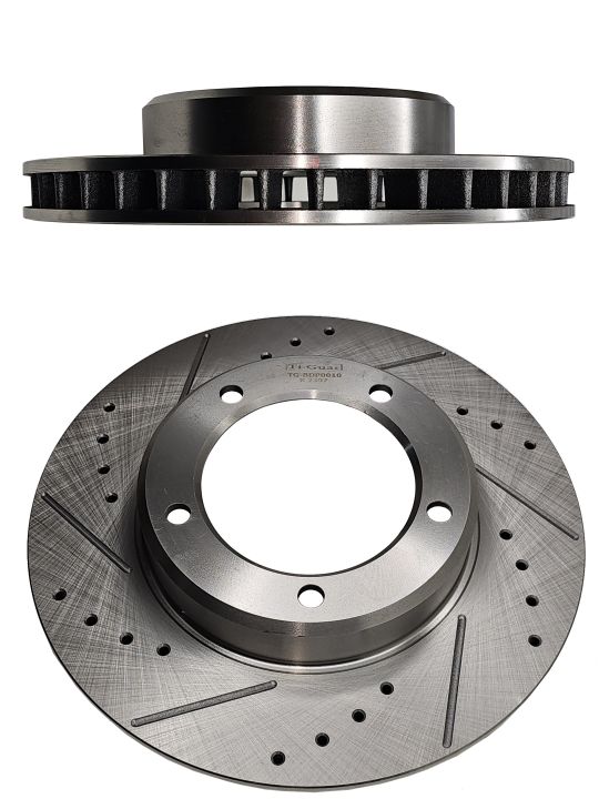 Диск тормозной левый TG-BDP0010/43512-60171 *Ti•GUAR (перфорированный) Диск тормозной левый TG-BDP0010/43512-60171 *Ti•GUAR (перфорированный)